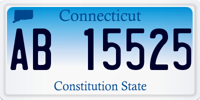 CT license plate AB15525