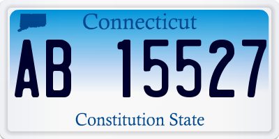 CT license plate AB15527