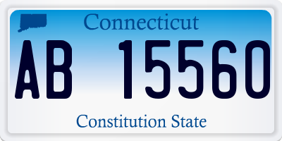 CT license plate AB15560