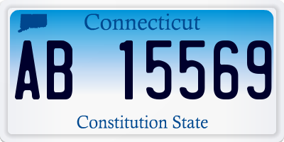 CT license plate AB15569