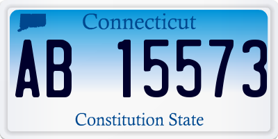 CT license plate AB15573