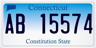 CT license plate AB15574