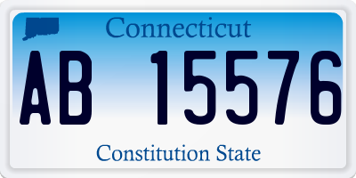 CT license plate AB15576