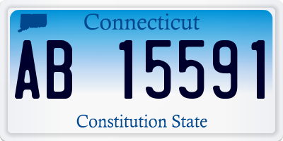 CT license plate AB15591