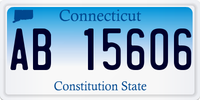 CT license plate AB15606