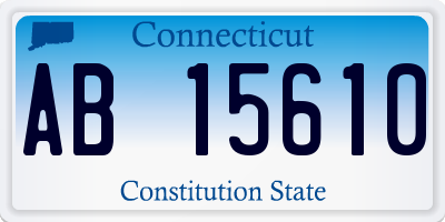 CT license plate AB15610