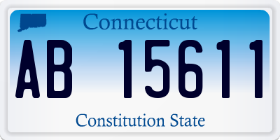 CT license plate AB15611