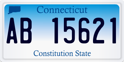 CT license plate AB15621