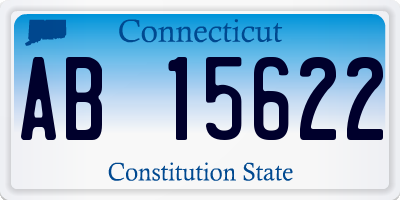 CT license plate AB15622