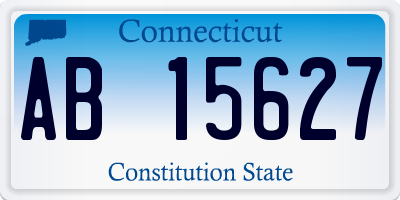 CT license plate AB15627