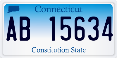 CT license plate AB15634