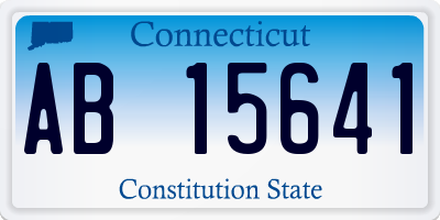 CT license plate AB15641