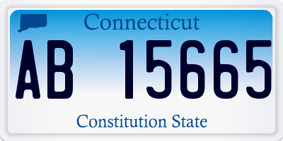 CT license plate AB15665