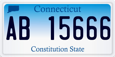 CT license plate AB15666