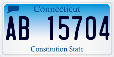 CT license plate AB15704