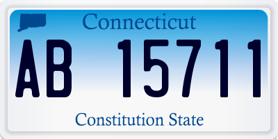 CT license plate AB15711
