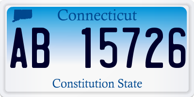 CT license plate AB15726
