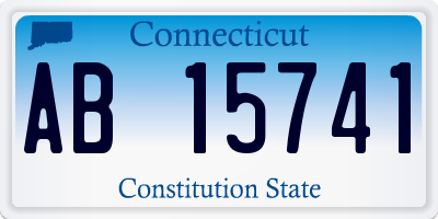 CT license plate AB15741