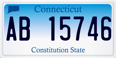 CT license plate AB15746