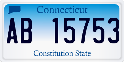 CT license plate AB15753