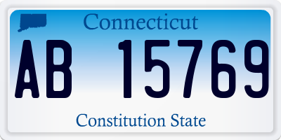CT license plate AB15769