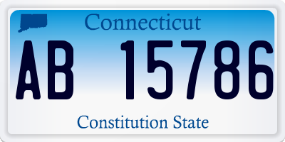 CT license plate AB15786