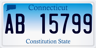 CT license plate AB15799