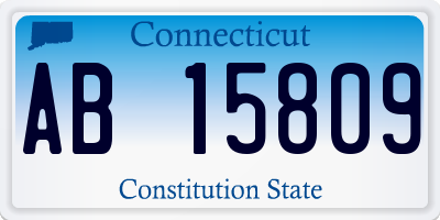 CT license plate AB15809