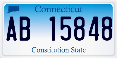 CT license plate AB15848