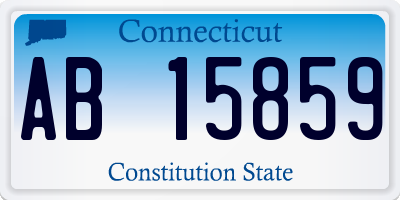 CT license plate AB15859