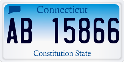 CT license plate AB15866