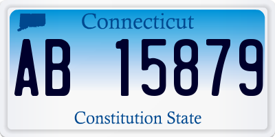 CT license plate AB15879