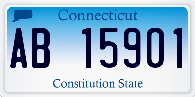 CT license plate AB15901
