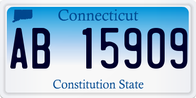CT license plate AB15909