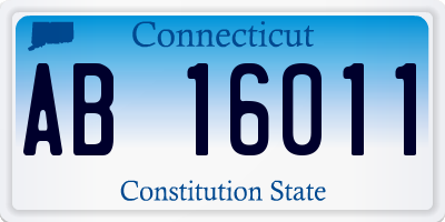 CT license plate AB16011
