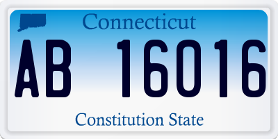 CT license plate AB16016