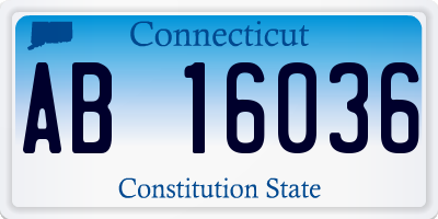 CT license plate AB16036