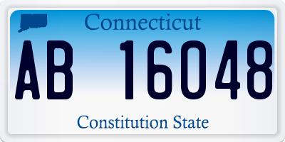 CT license plate AB16048