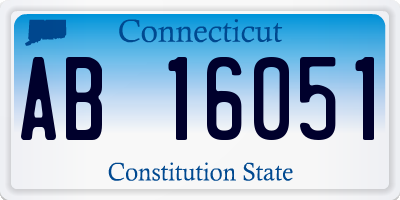 CT license plate AB16051