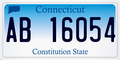 CT license plate AB16054