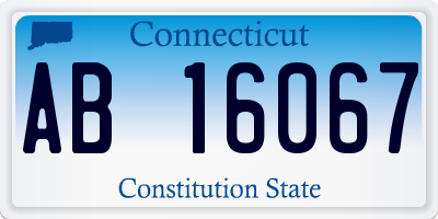 CT license plate AB16067
