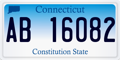 CT license plate AB16082