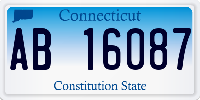 CT license plate AB16087