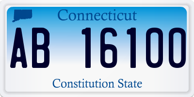 CT license plate AB16100