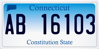 CT license plate AB16103