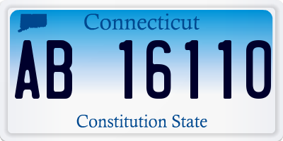 CT license plate AB16110