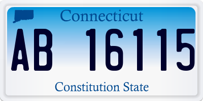 CT license plate AB16115