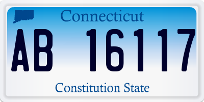 CT license plate AB16117