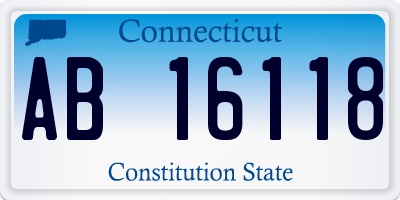 CT license plate AB16118