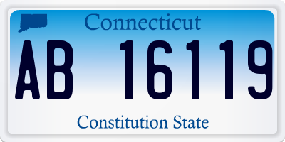 CT license plate AB16119